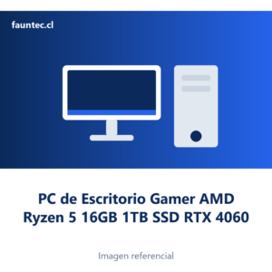 PC de Escritorio Gamer AMD Ryzen 5 16GB 1TB SSD RTX 4060